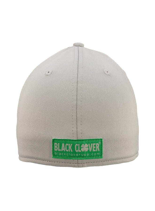 Black Clover Standard Premium 134 Hat, Silver Hat/3D Kelly Green Clover - Image 3